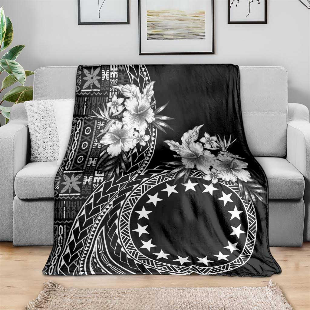 Kia Orana Cook Islands Blanket Tiare and Stars