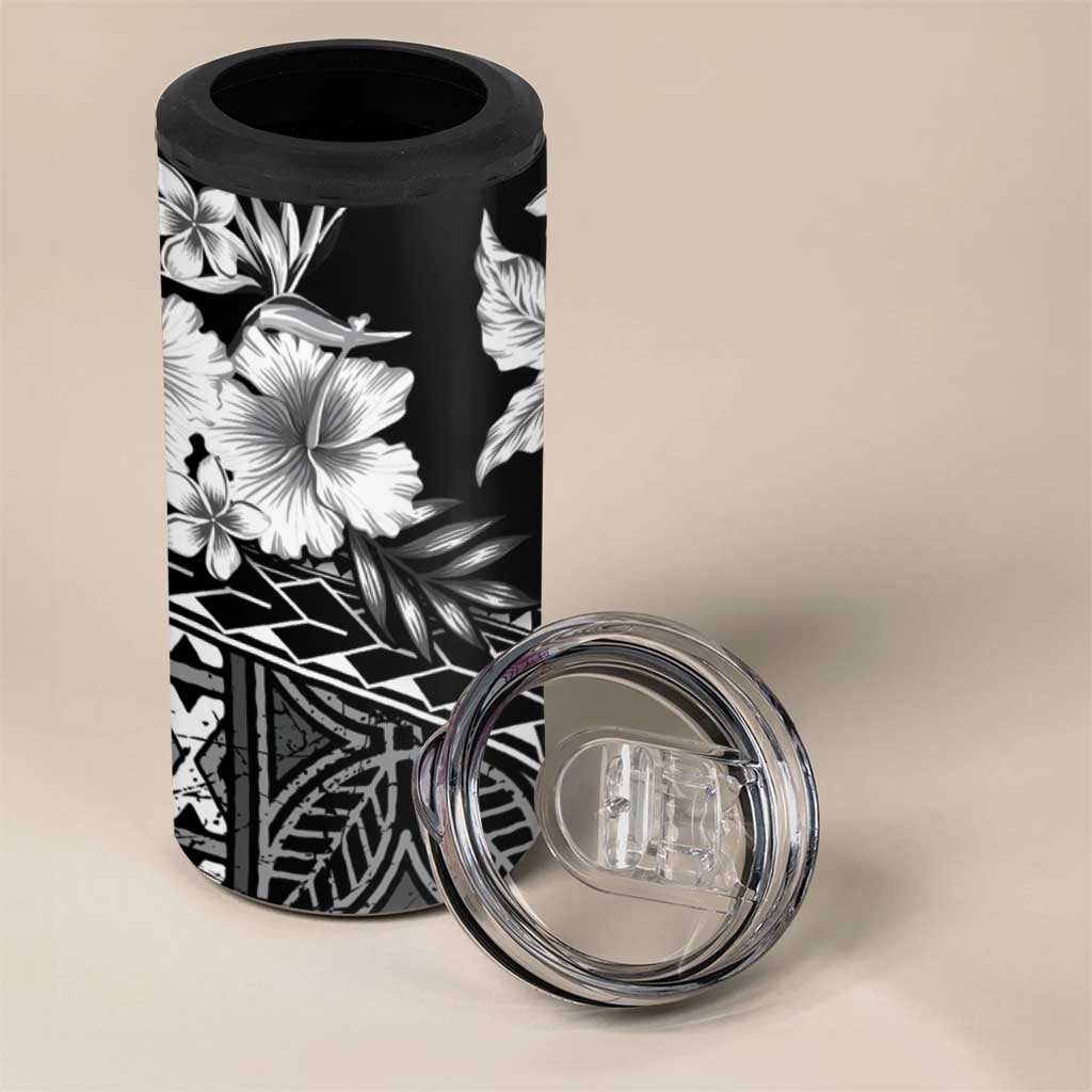 Kia Orana Cook Islands 4 in 1 Can Cooler Tumbler Tiare & Stars LT7 - Polynesian Pride