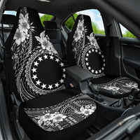 Kia Orana Cook Islands Car Seat Cover Tiare and Stars LT7 One Size Black - Polynesian Pride