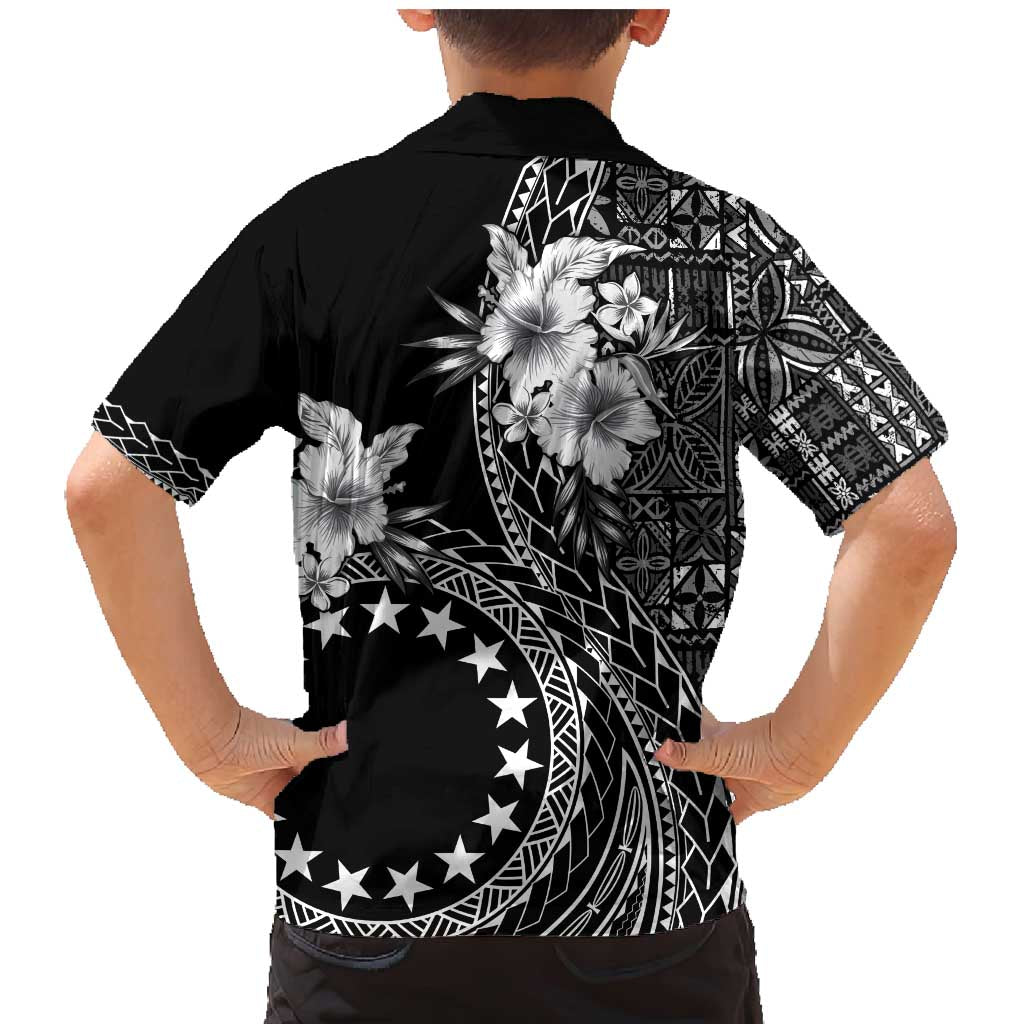 Kia Orana Cook Islands Family Matching Mermaid Dress and Hawaiian Shirt Tiare and Stars LT7 - Polynesian Pride