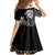 Kia Orana Cook Islands Family Matching Off Shoulder Short Dress and Hawaiian Shirt Tiare and Stars