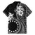 Kia Orana Cook Islands Family Matching Off Shoulder Short Dress and Hawaiian Shirt Tiare and Stars