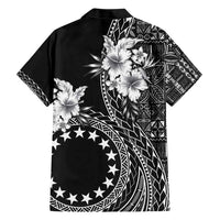 Kia Orana Cook Islands Family Matching Short Sleeve Bodycon Dress and Hawaiian Shirt Tiare and Stars LT7