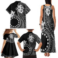Kia Orana Cook Islands Family Matching Tank Maxi Dress and Hawaiian Shirt Tiare and Stars LT7 - Polynesian Pride