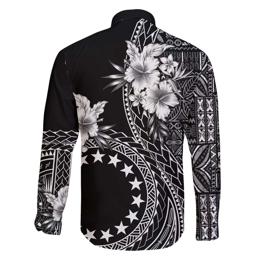 Kia Orana Cook Islands Family Matching Tank Maxi Dress and Hawaiian Shirt Tiare and Stars LT7 - Polynesian Pride
