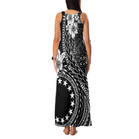 Kia Orana Cook Islands Family Matching Tank Maxi Dress and Hawaiian Shirt Tiare and Stars LT7 - Polynesian Pride