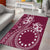 Kia Orana Cook Islands Area Rug Tiare and Stars - Maroon