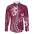 Kia Orana Cook Islands Family Matching Off Shoulder Short Dress and Hawaiian Shirt Tiare and Stars - Maroon