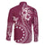 Kia Orana Cook Islands Family Matching Off Shoulder Short Dress and Hawaiian Shirt Tiare and Stars - Maroon