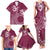 Kia Orana Cook Islands Family Matching Tank Maxi Dress and Hawaiian Shirt Tiare and Stars - Maroon