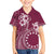 Kia Orana Cook Islands Kid Hawaiian Shirt Tiare and Stars - Maroon