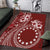 Kia Orana Cook Islands Area Rug Tiare and Stars - Scarlet