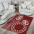 Kia Orana Cook Islands Area Rug Tiare and Stars - Scarlet