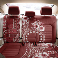 Kia Orana Cook Islands Back Car Seat Cover Tiare and Stars - Scarlet LT7 - Polynesian Pride