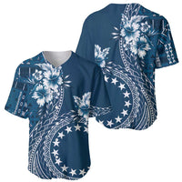 Kia Orana Cook Islands Baseball Jersey Tiare and Stars - Navy Blue LT7 - Polynesian Pride