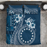 Kia Orana Cook Islands Bedding Set Tiare and Stars - Navy Blue LT7 Navy Blue - Polynesian Pride