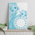 Kia Orana Cook Islands Canvas Wall Art Tiare and Stars - Turquoise