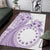 Kia Orana Cook Islands Area Rug Tiare and Stars - Lavender