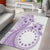 Kia Orana Cook Islands Area Rug Tiare and Stars - Lavender