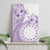 Kia Orana Cook Islands Canvas Wall Art Tiare and Stars - Lavender