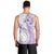 Kia Orana Cook Islands Men Tank Top Tiare and Stars - Lavender