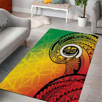 Vanuatu 45th Independence Anniversary Area Rug Ni-Van Sandroing - Polynesian Pride