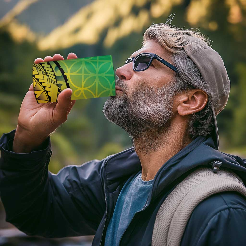 Vanuatu 45th Independence Anniversary 4 in 1 Can Cooler Tumbler Ni-Van Sandroing - Polynesian Pride