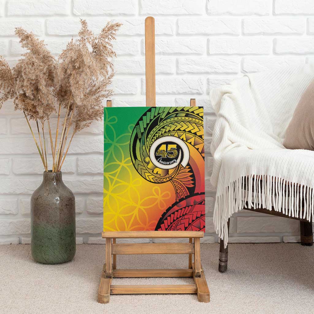 Vanuatu 45th Independence Anniversary Canvas Wall Art Ni-Van Sandroing - Polynesian Pride