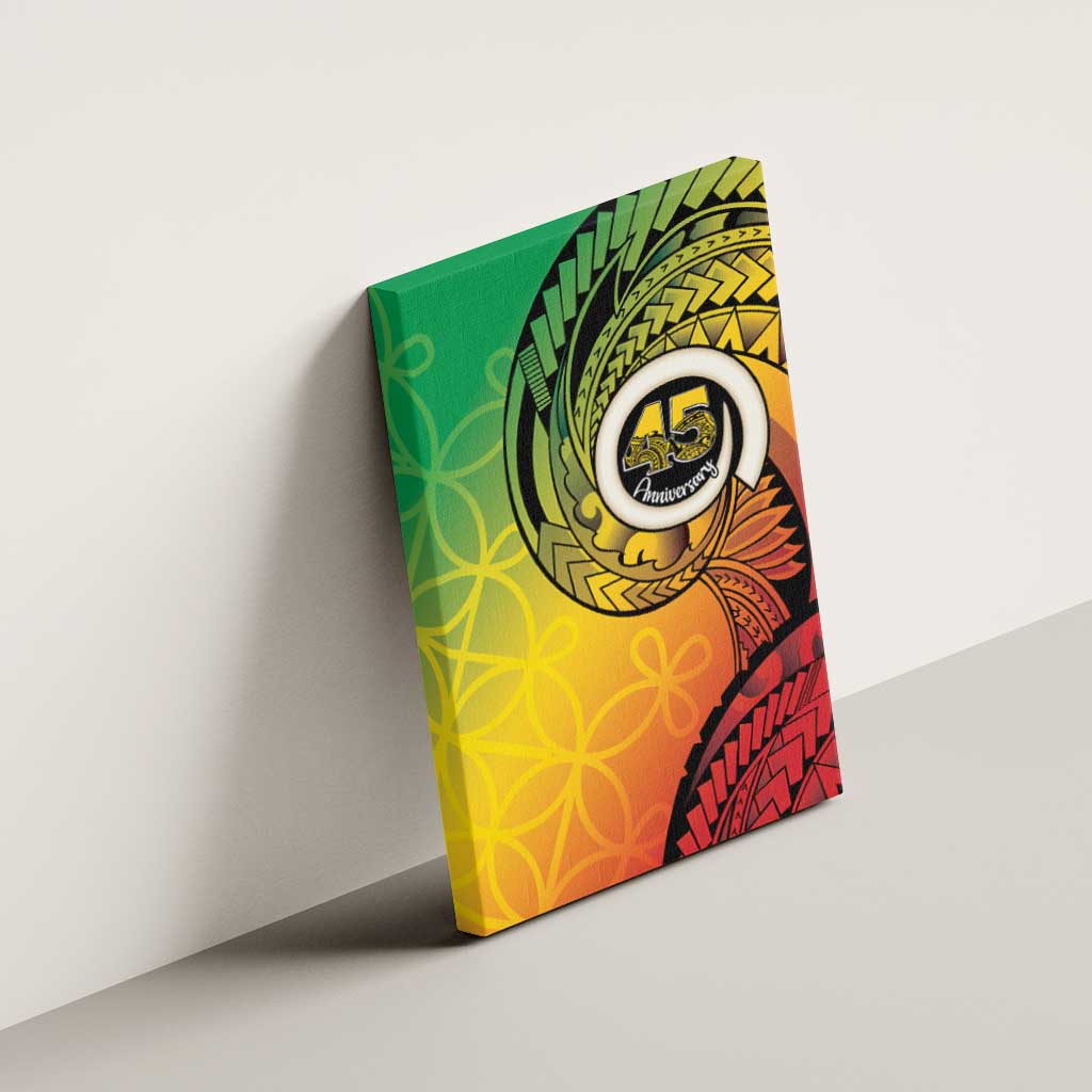 Vanuatu 45th Independence Anniversary Canvas Wall Art Ni-Van Sandroing - Polynesian Pride