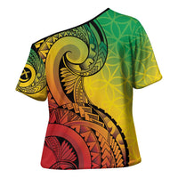 Vanuatu 45th Independence Anniversary Cross Shoulder Shirt Ni-Van Sandroing - Polynesian Pride