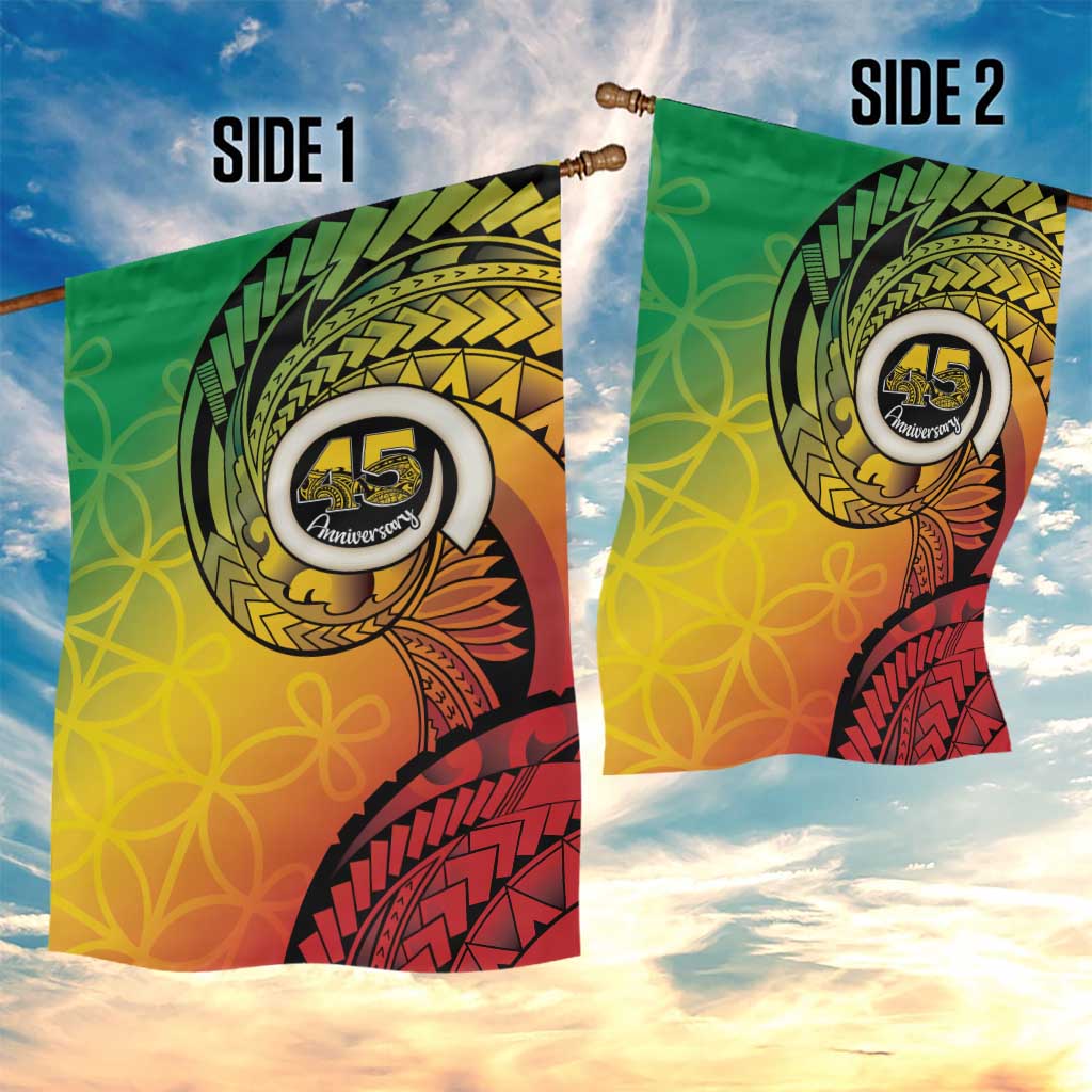 Vanuatu 45th Independence Anniversary Garden Flag Ni-Van Sandroing - Polynesian Pride