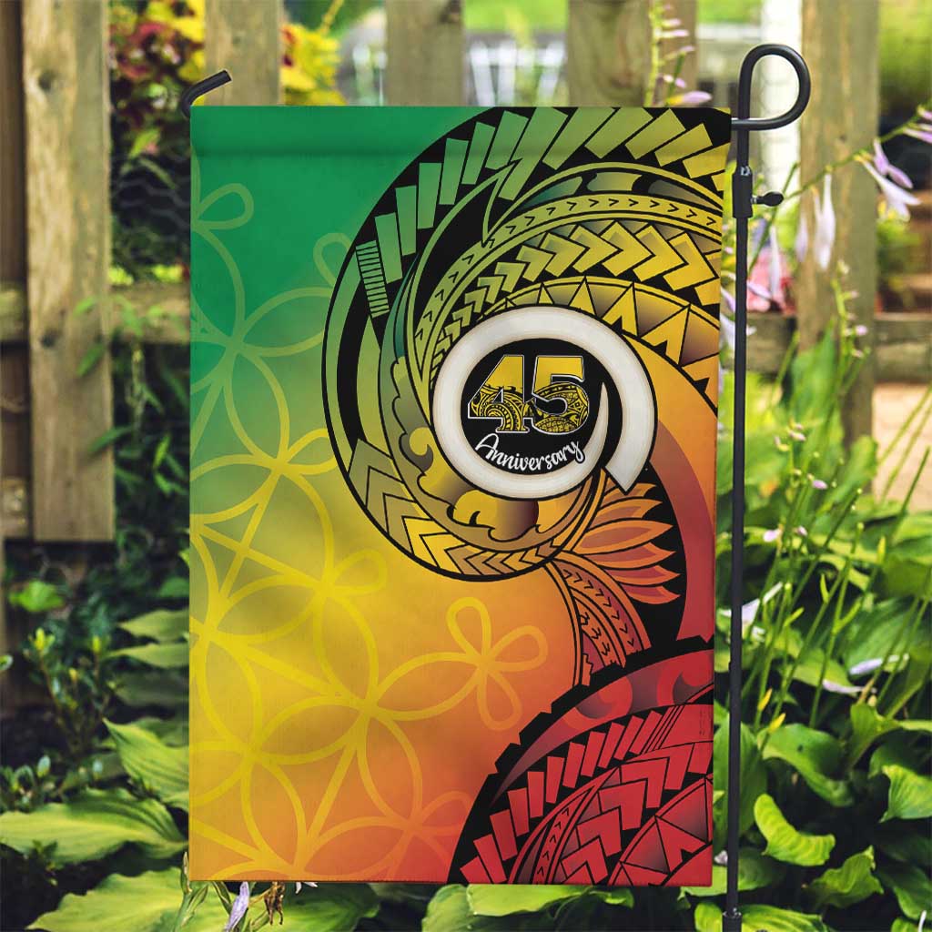 Vanuatu 45th Independence Anniversary Garden Flag Ni-Van Sandroing - Polynesian Pride