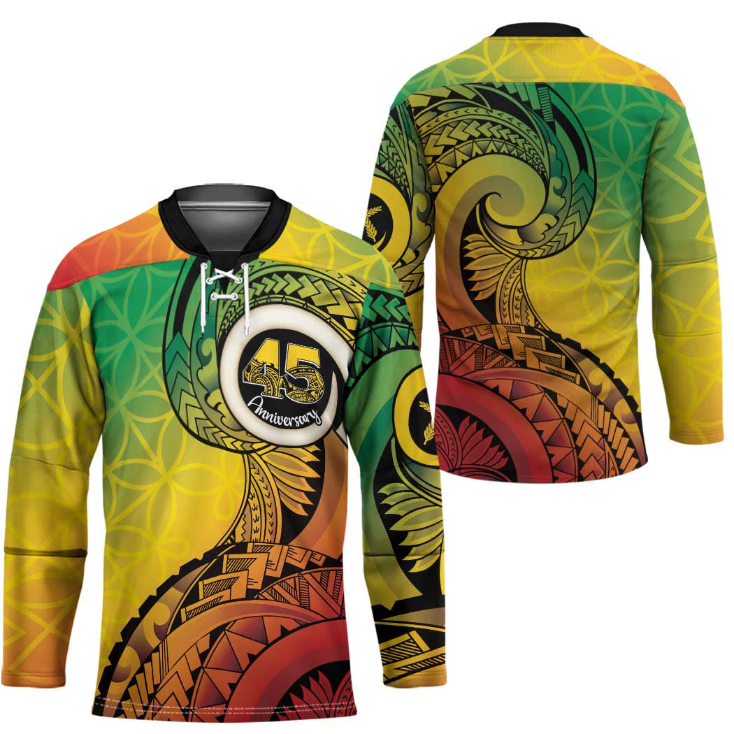 Vanuatu 45th Independence Anniversary Hockey Jersey Ni-Van Sandroing LT7 - Polynesian Pride