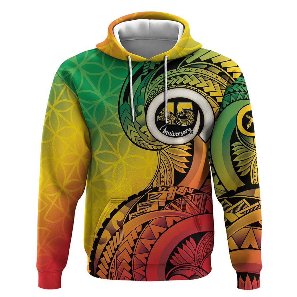 Vanuatu 45th Independence Anniversary Hoodie Ni-Van Sandroing - Polynesian Pride