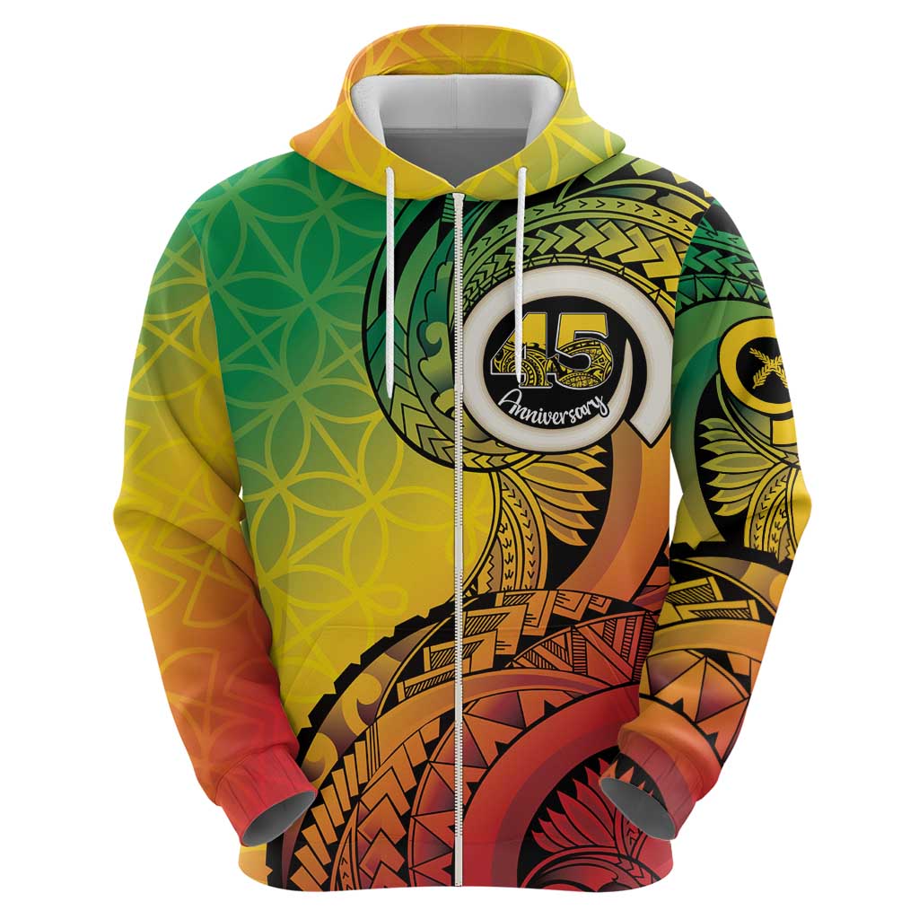 Vanuatu 45th Independence Anniversary Hoodie Ni-Van Sandroing - Polynesian Pride
