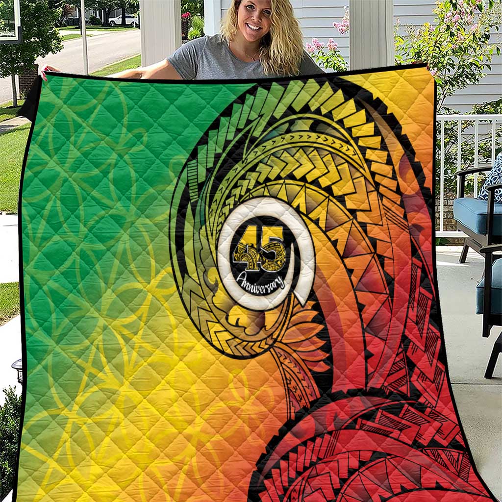 Vanuatu 45th Independence Anniversary Quilt Ni-Van Sandroing - Polynesian Pride