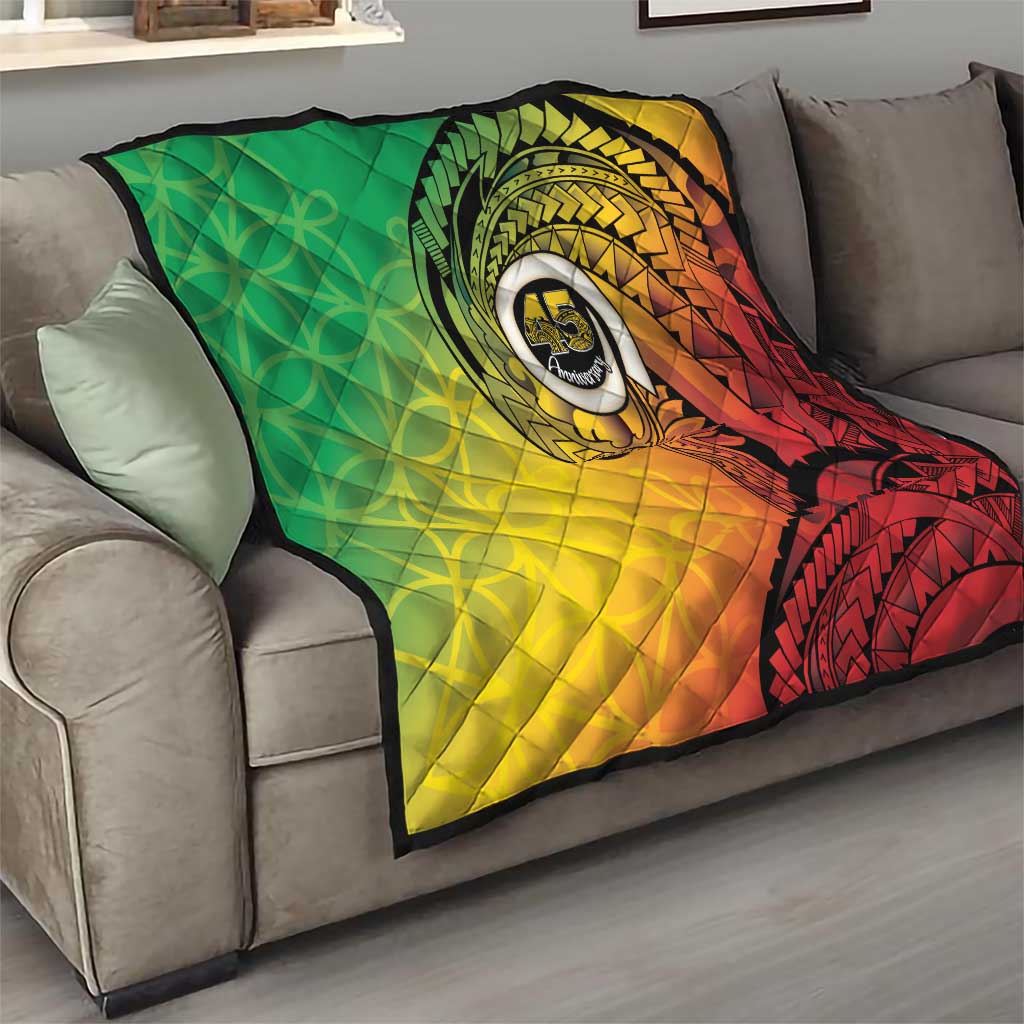 Vanuatu 45th Independence Anniversary Quilt Ni-Van Sandroing - Polynesian Pride