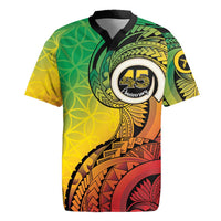 Vanuatu 45th Independence Anniversary Rugby Jersey Ni-Van Sandroing - Polynesian Pride
