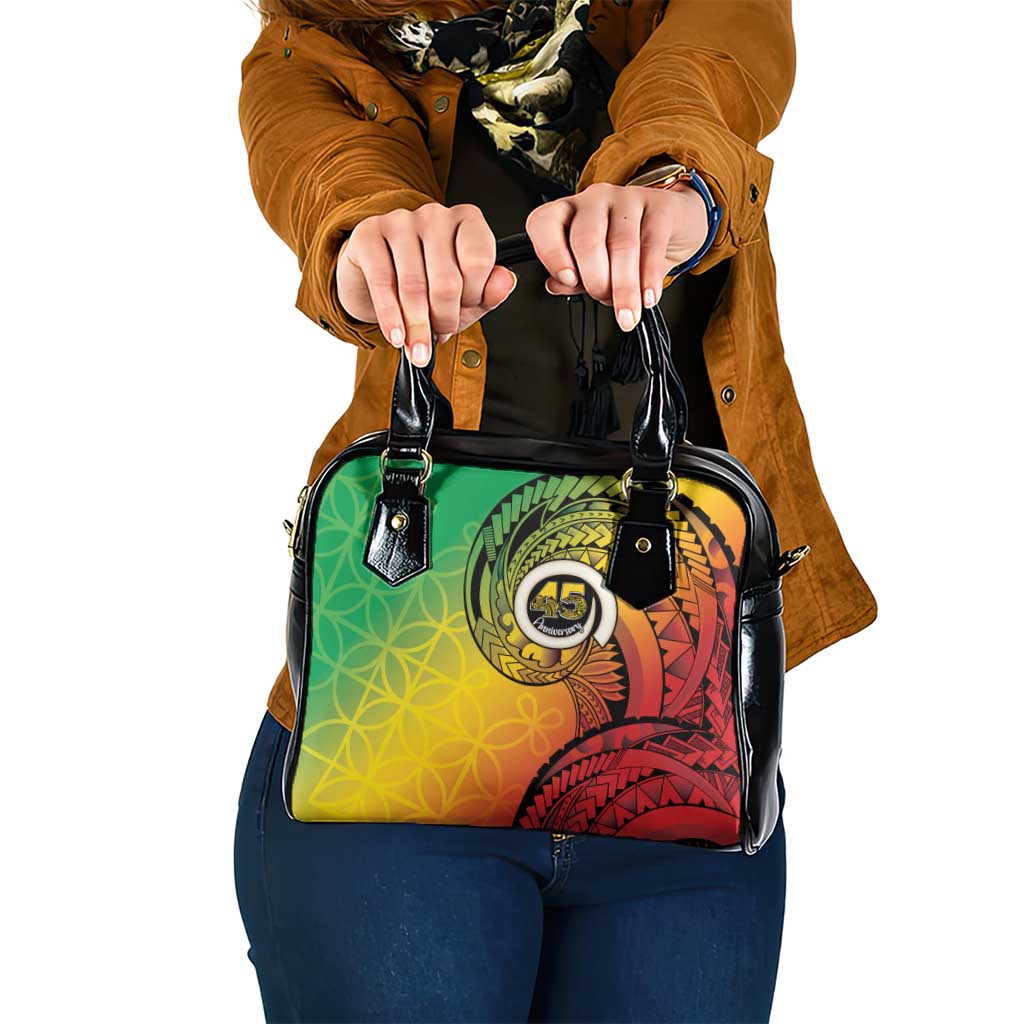 Vanuatu 45th Independence Anniversary Shoulder Handbag Ni-Van Sandroing - Polynesian Pride