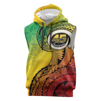 Vanuatu 45th Independence Anniversary Sleeveless Hoodie Ni-Van Sandroing LT7 Colorful - Polynesian Pride