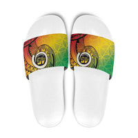 Vanuatu 45th Independence Anniversary Slide Sandals Ni-Van Sandroing LT7 Colorful - Polynesian Pride