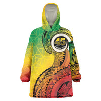 Vanuatu 45th Independence Anniversary Wearable Blanket Hoodie Ni-Van Sandroing LT7 One Size Colorful - Polynesian Pride
