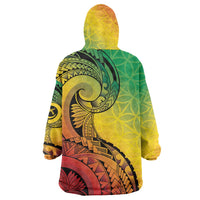 Vanuatu 45th Independence Anniversary Wearable Blanket Hoodie Ni-Van Sandroing LT7 - Polynesian Pride