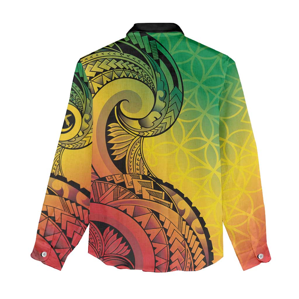Vanuatu 45th Independence Anniversary Women Casual Shirt Ni-Van Sandroing - Polynesian Pride