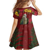 Kakapo Bird New Zealand Family Matching Long Sleeve Bodycon Dress and Hawaiian Shirt Floral Christmas LT7 - Polynesian Pride