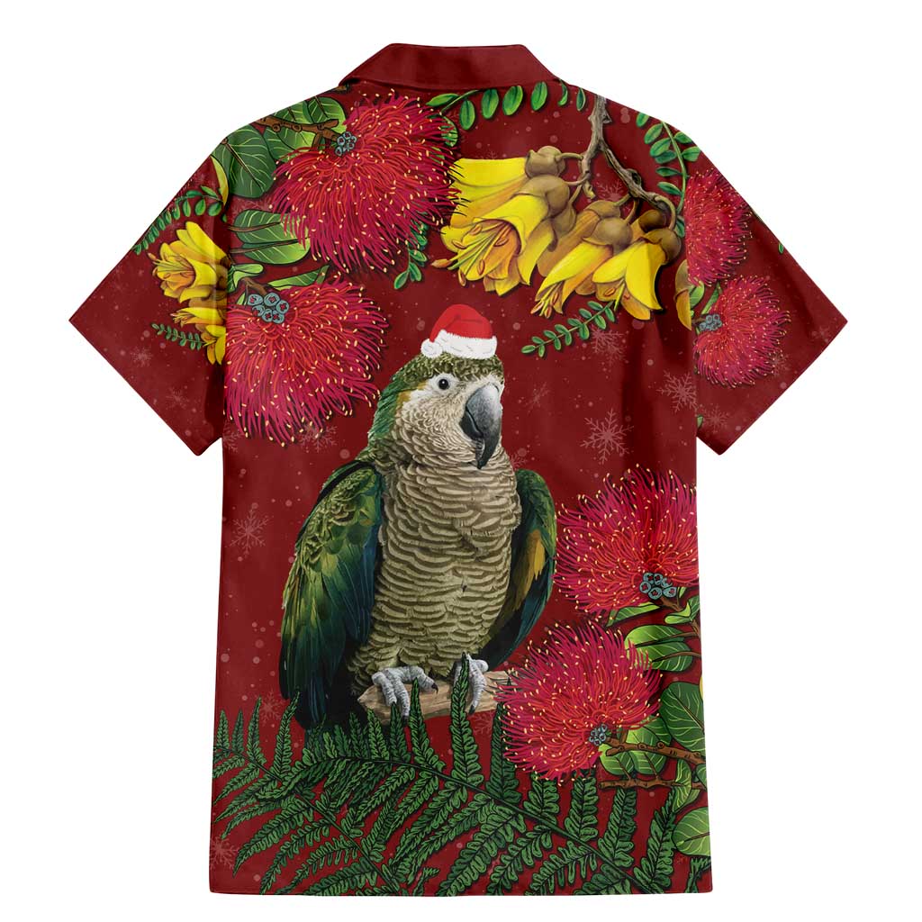 Kakapo Bird New Zealand Family Matching Mermaid Dress and Hawaiian Shirt Floral Christmas LT7 - Polynesian Pride
