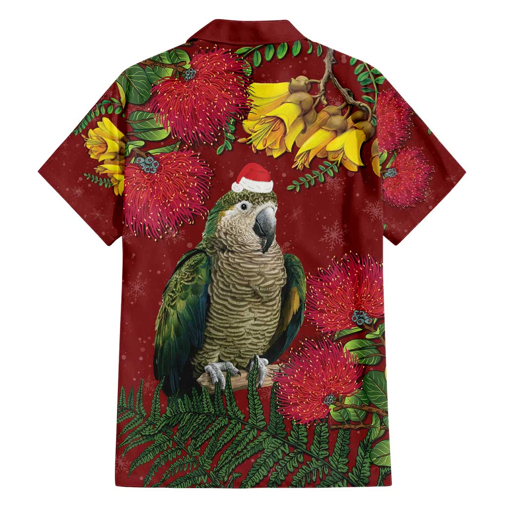 Kakapo Bird New Zealand Family Matching Off Shoulder Maxi Dress and Hawaiian Shirt Floral Christmas LT7 - Polynesian Pride