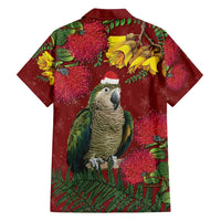 Kakapo Bird New Zealand Family Matching Short Sleeve Bodycon Dress and Hawaiian Shirt Floral Christmas LT7 - Polynesian Pride
