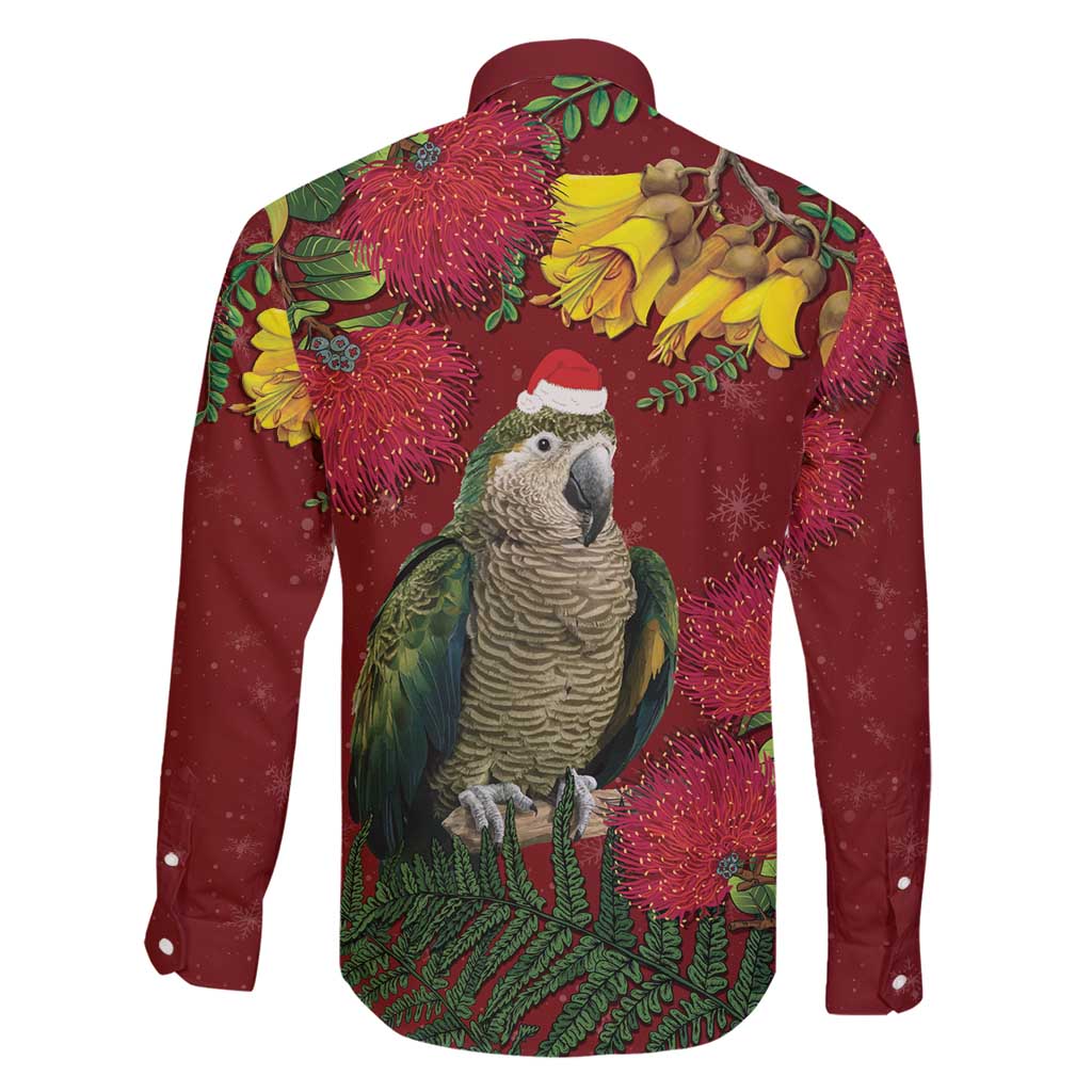Kakapo Bird New Zealand Family Matching Tank Maxi Dress and Hawaiian Shirt Floral Christmas LT7 - Polynesian Pride
