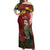 Kakapo Bird New Zealand Off Shoulder Maxi Dress Floral Christmas